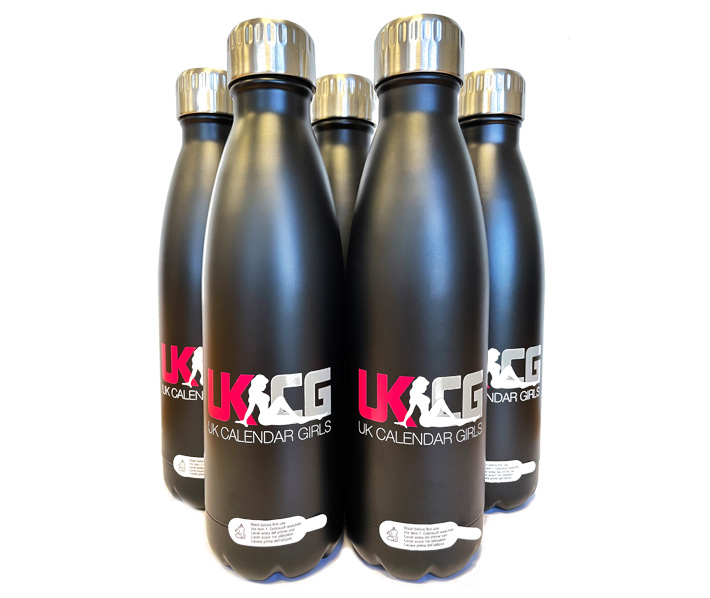 Official UK Calendar Girls Stainless Steel Vacuum Insulated 500ml Water Bottle